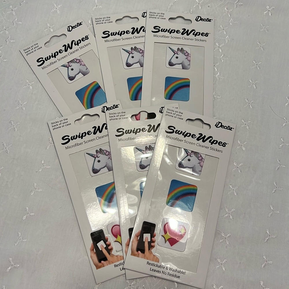 IDecoz Swipe Wipes Microfiber Screen Cleaner Stickers